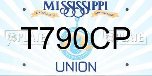 T790CP Mississippi License Plate