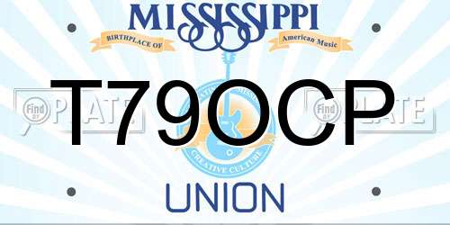 T79OCP Mississippi License Plate
