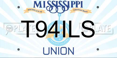 T94ILS Mississippi License Plate