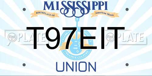 T97EIT Mississippi License Plate