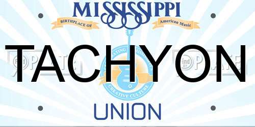 TACHYON Mississippi License Plate