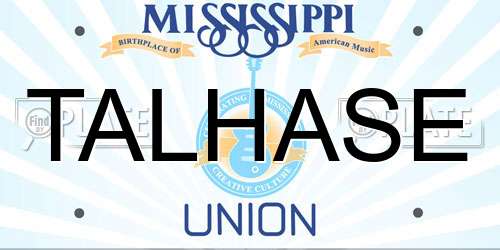 TALHASE Mississippi License Plate
