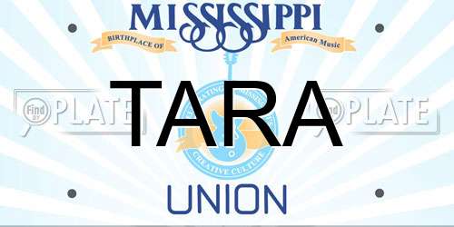 TARA Mississippi License Plate