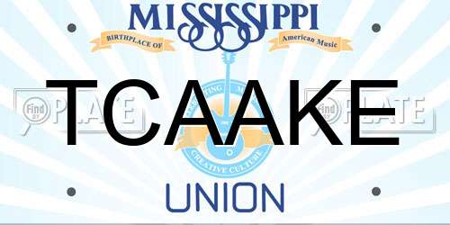 TCAAKE Mississippi License Plate