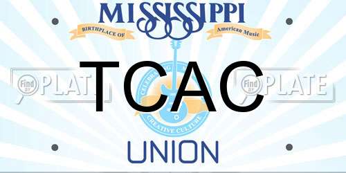 TCAC Mississippi License Plate