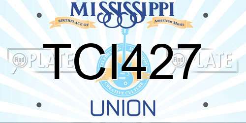 TCI427 Mississippi License Plate