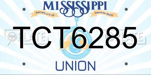 TCT6285 Mississippi License Plate