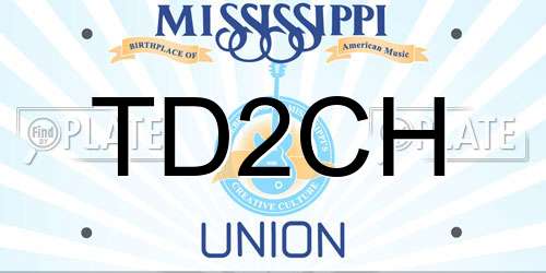 TD2CH Mississippi License Plate