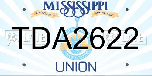 TDA2622 Mississippi License Plate