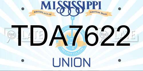 TDA7622 Mississippi License Plate