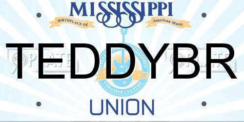 TEDDYBR Mississippi License Plate