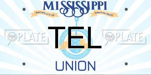 TEL Mississippi License Plate