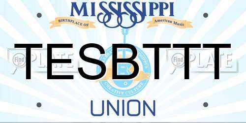 TESBTTT Mississippi License Plate