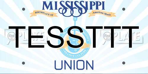 TESSTTT Mississippi License Plate