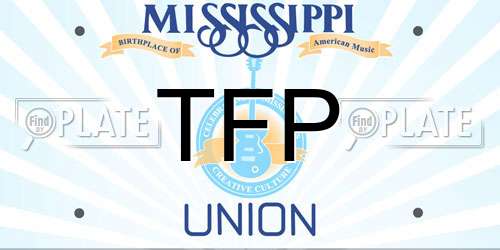 TFP Mississippi License Plate