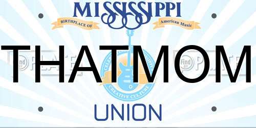THATMOM Mississippi License Plate