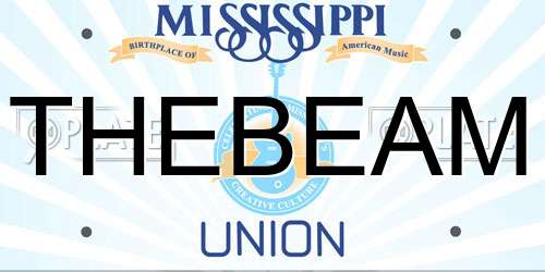 THEBEAM Mississippi License Plate