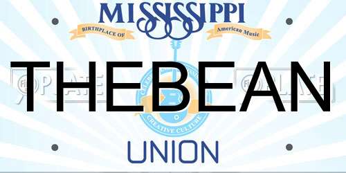 THEBEAN Mississippi License Plate