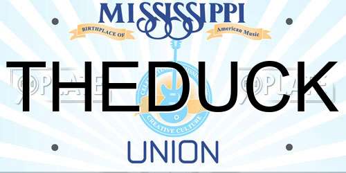 THEDUCK Mississippi License Plate