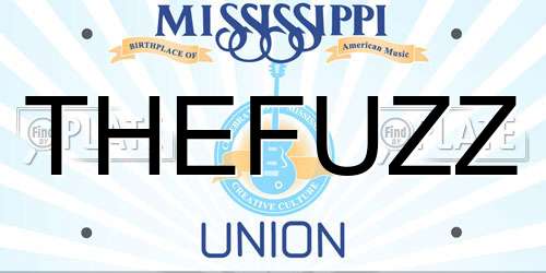 THEFUZZ Mississippi License Plate