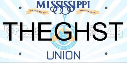 THEGHST Mississippi License Plate