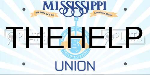 THEHELP Mississippi License Plate