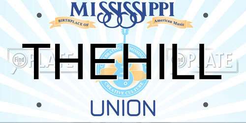 THEHILL Mississippi License Plate