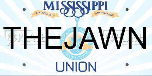 THEJAWN Mississippi License Plate