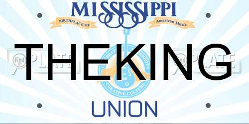 THEKING Mississippi License Plate