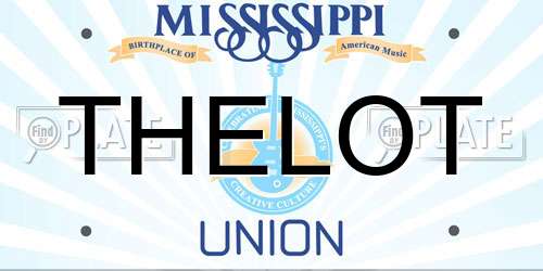 THELOT Mississippi License Plate