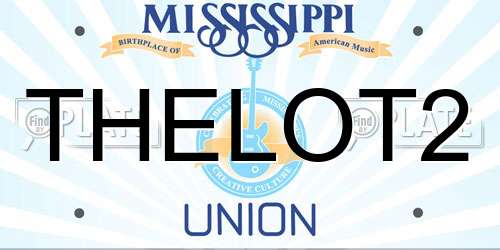 THELOT2 Mississippi License Plate