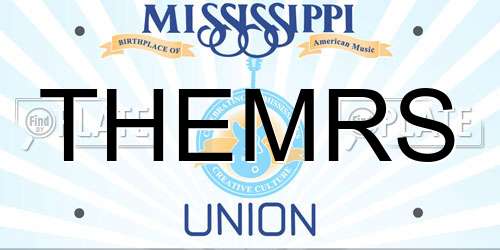 THEMRS Mississippi License Plate