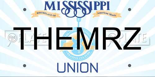 THEMRZ Mississippi License Plate