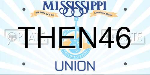 THEN46 Mississippi License Plate