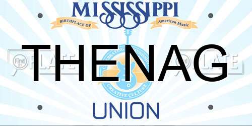 THENAG Mississippi License Plate