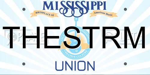 THESTRM Mississippi License Plate