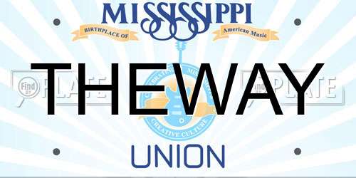 THEWAY Mississippi License Plate