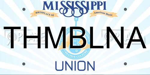 THMBLNA Mississippi License Plate