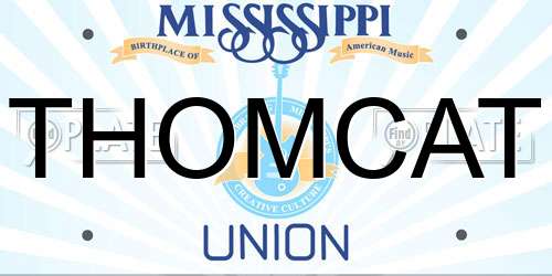 THOMCAT Mississippi License Plate