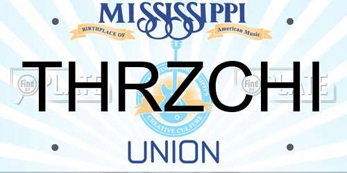 THRZCHI Mississippi License Plate