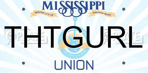 THTGURL Mississippi License Plate