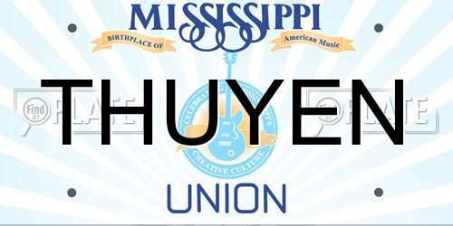 THUYEN Mississippi License Plate
