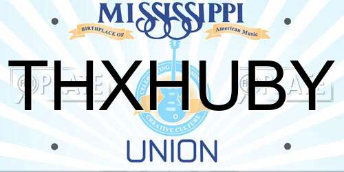 THXHUBY Mississippi License Plate
