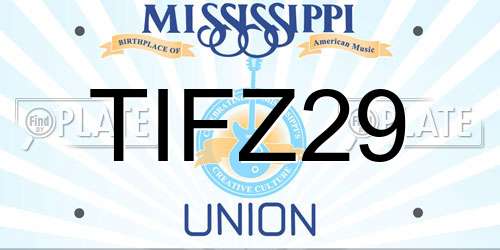 TIFZ29 Mississippi License Plate