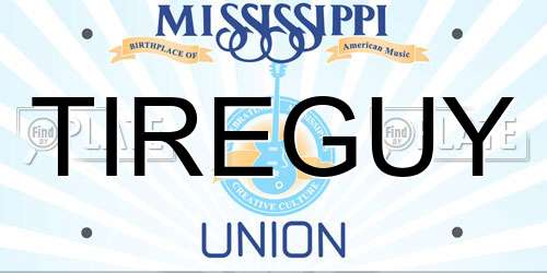 TIREGUY Mississippi License Plate