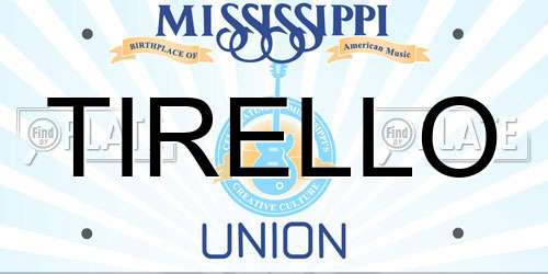 TIRELLO Mississippi License Plate