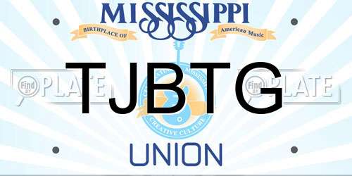 TJBTG Mississippi License Plate