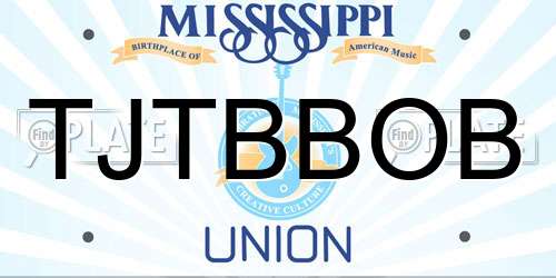 TJTBBOB Mississippi License Plate