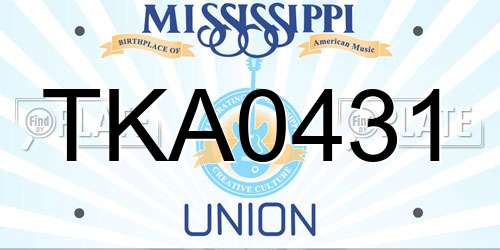 TKA0431 Mississippi License Plate