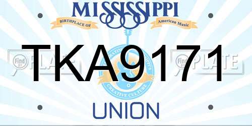 TKA9171 Mississippi License Plate